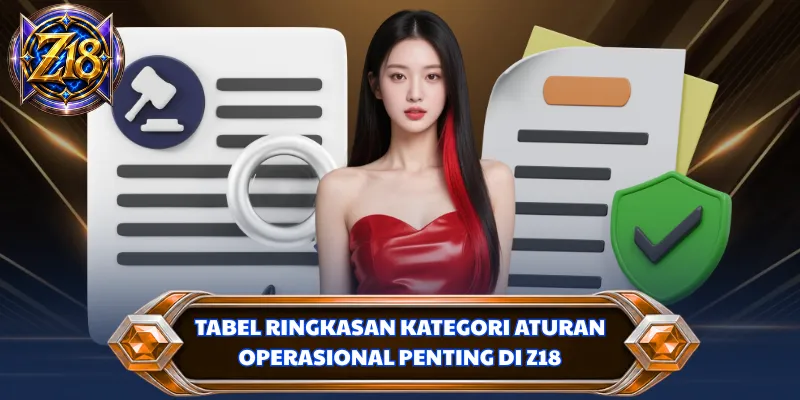Tabel ringkasan kategori aturan operasional penting di Z18